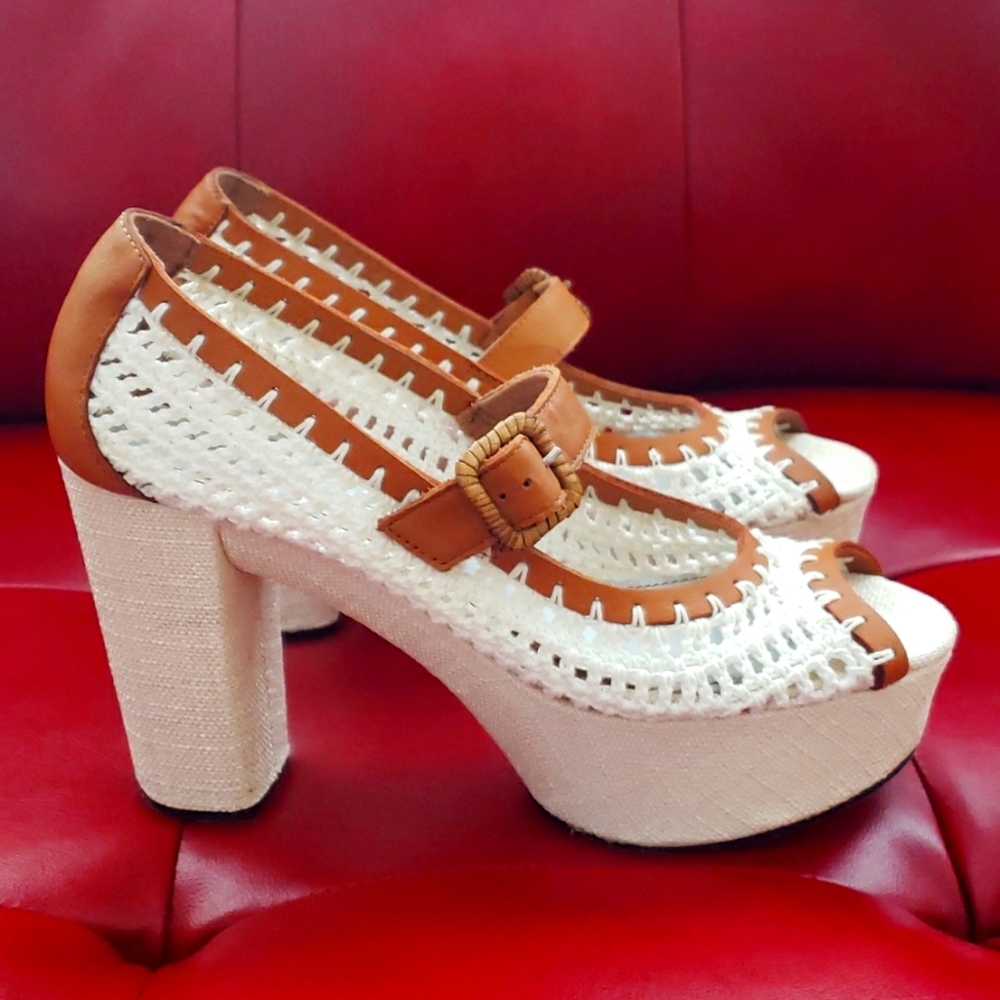UNLEASHED HANDMADE CROCHET PLATFORM SANDALS